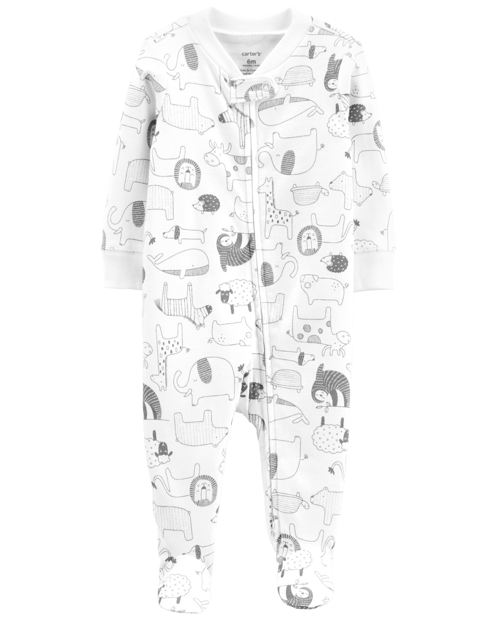Pijama de algodón con pie 0