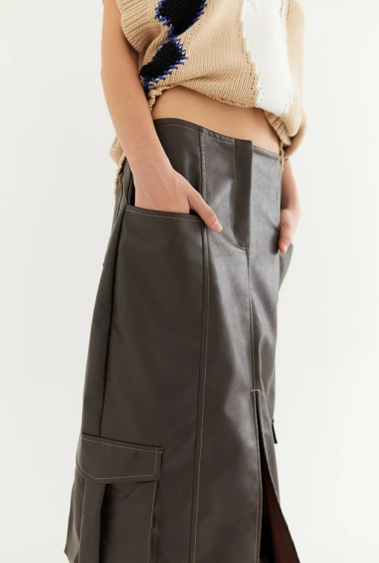 Falda Utility Marron