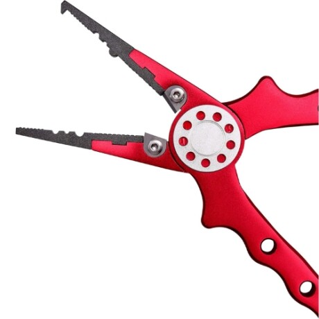 Alicate en aluminio 5 en 1 para pesca Rojo