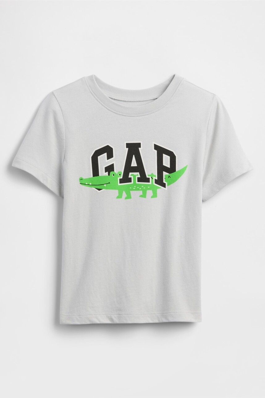Remera Logo Toddler Niño Trek Grey