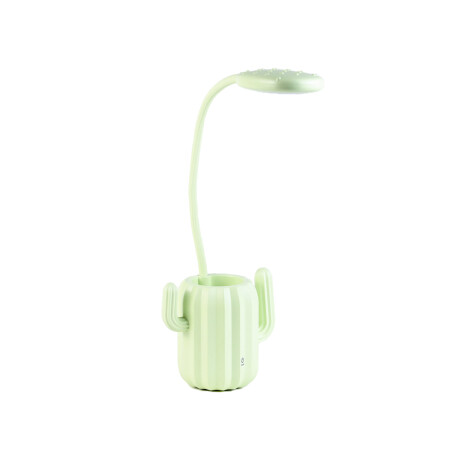 Lámpara Veladora Led Flexible Cactus Verde