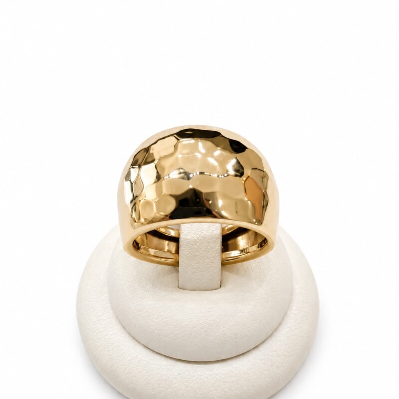 Anillo martillado Oro 9 Kt Anillo martillado Oro 9 Kt