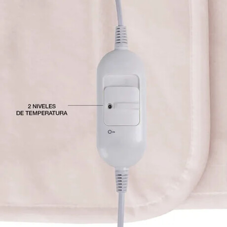 Calienta Cama 1 Plaza Polar Lavable 2 Niveles Cuori Paradise Salmón