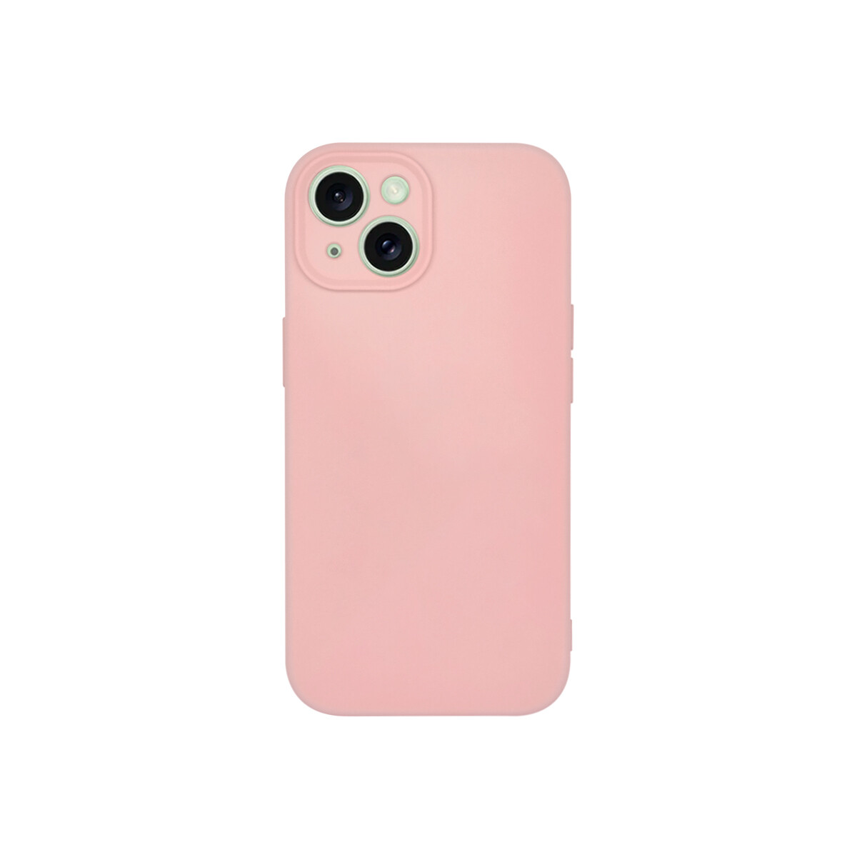 Protector iPhone 15 engomado color rosa 
