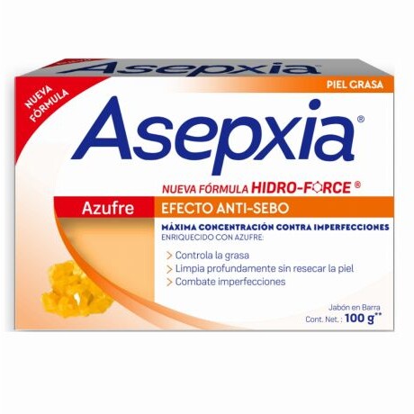 ASEPXIA JABÓN AZUFRE EFECTO ANTI-SEBO 100gr ASEPXIA JABÓN AZUFRE EFECTO ANTI-SEBO 100gr