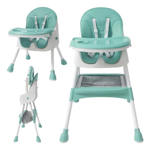 Silla de Comer 2 en 1 IMBACK IBK-BB004 | Altura Ajustable, Arnés de 5 Puntos y Bandeja Doble Capa Turquesa Silla de Comer 2 en 1 IMBACK IBK-BB004 | Altura Ajustable, Arnés de 5 Puntos y Bandeja Doble Capa Turquesa