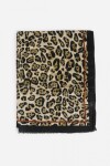 Pashmina animal print detalle lineal animal print