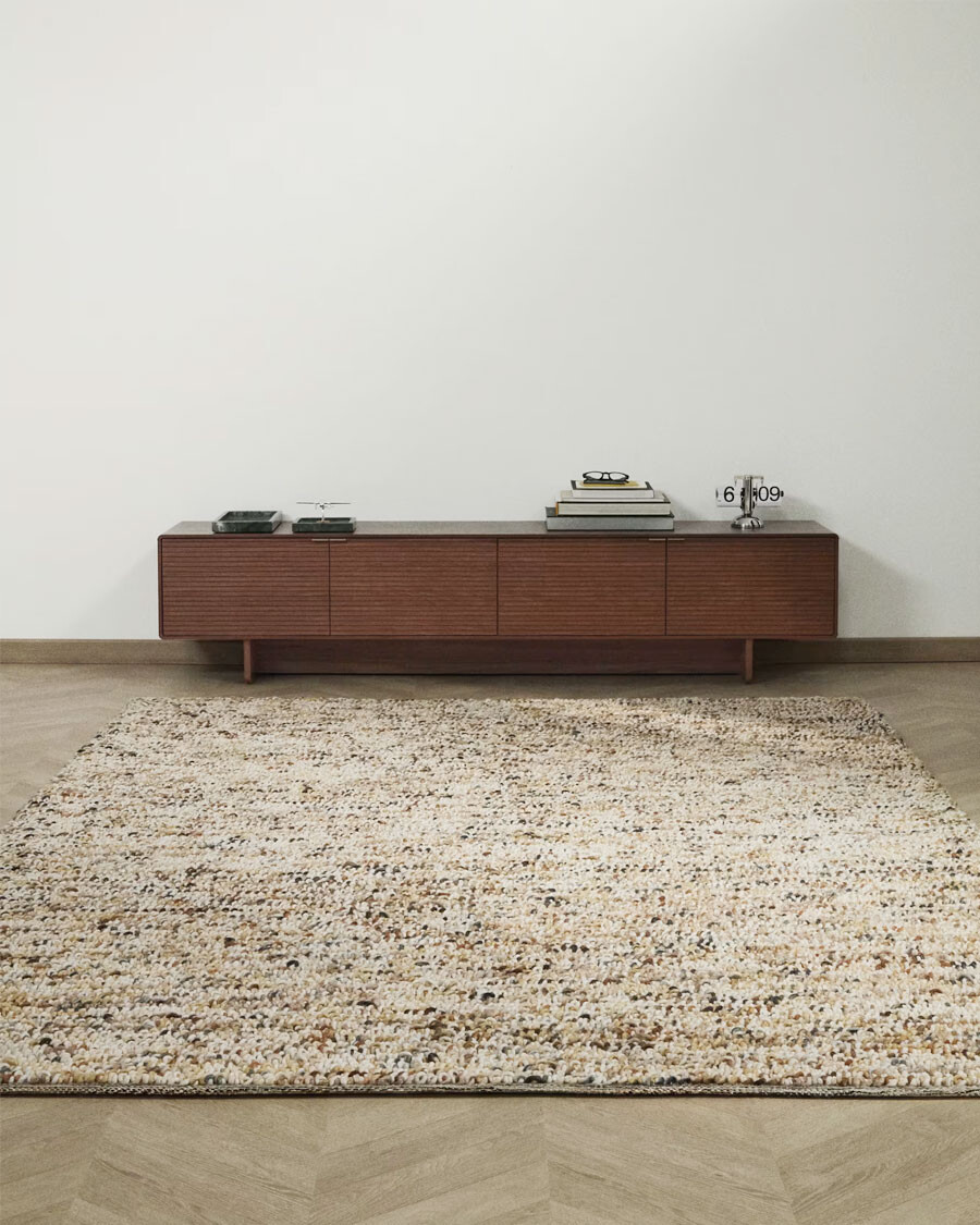Alfombra Elanis de lana bouclé multicolor 160 x 230 cm Alfombra Elanis de lana bouclé multicolor 160 x 230 cm