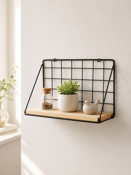 ESTANTE DECORATIVO NEGRO