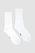 Medias deportivas lisas con felpa interior Blanco