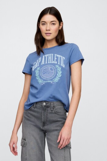 Remera Gràfico Manga Corta Mujer Bijou Blue 18-3921 Tcx