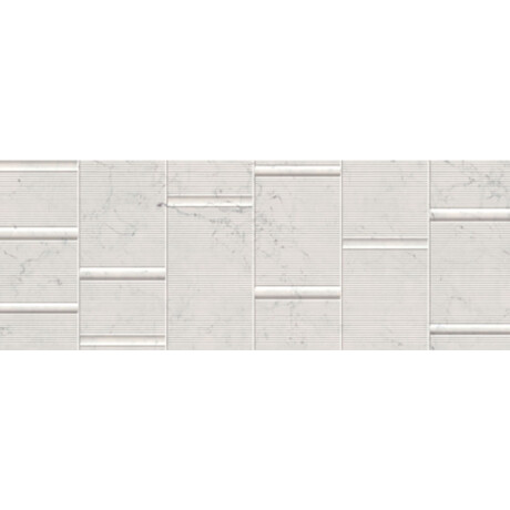 PORCELANATO REVESTIMIENTO MATE BLANCO DECORADO 45X120 LINEA GAMAS DE BLANCO