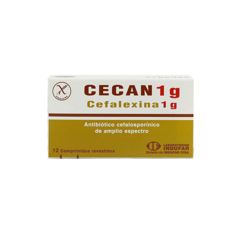 CECAN 1 GRAMO CJ X 12 COMPRIMIDOS única