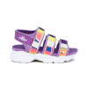 Angus Sandalia Niña 2 Tiras C/ Pulsera Y Velcro Violeta