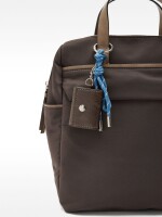 Mochila De Nylon Con Colgante marron