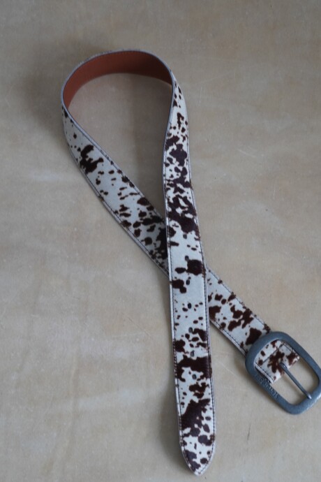 Total Print Belt Blanco / Plateado