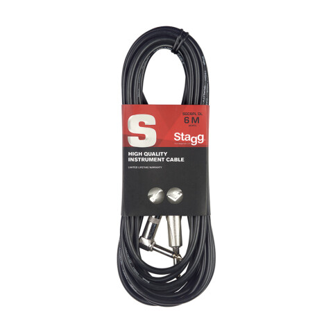 Cable Guitarra Stagg 6M Angulo 90° Cable Guitarra Stagg 6M Angulo 90°
