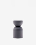 Side table Rachell made of metal with a grey painted finish Ø30 cm Side table Rachell made of metal with a grey painted finish Ø30 cm