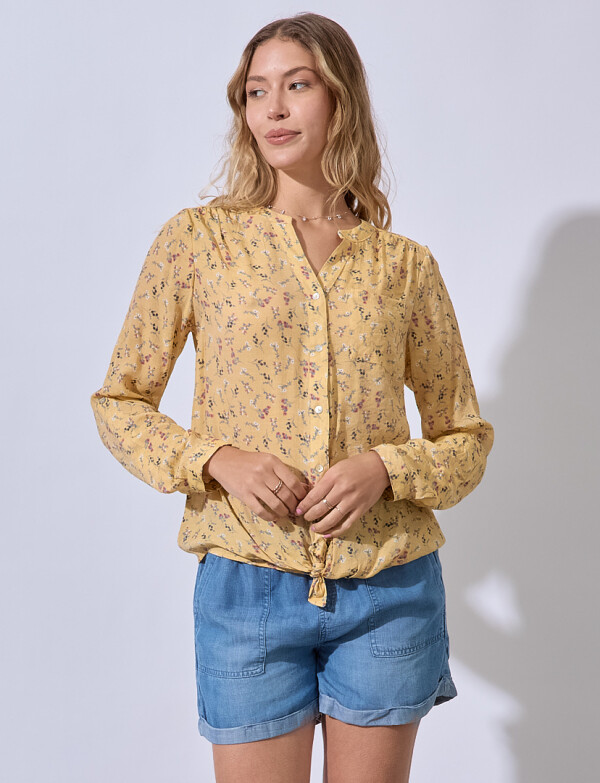 Blusa Gasa Prints AMARILLO/MULTI