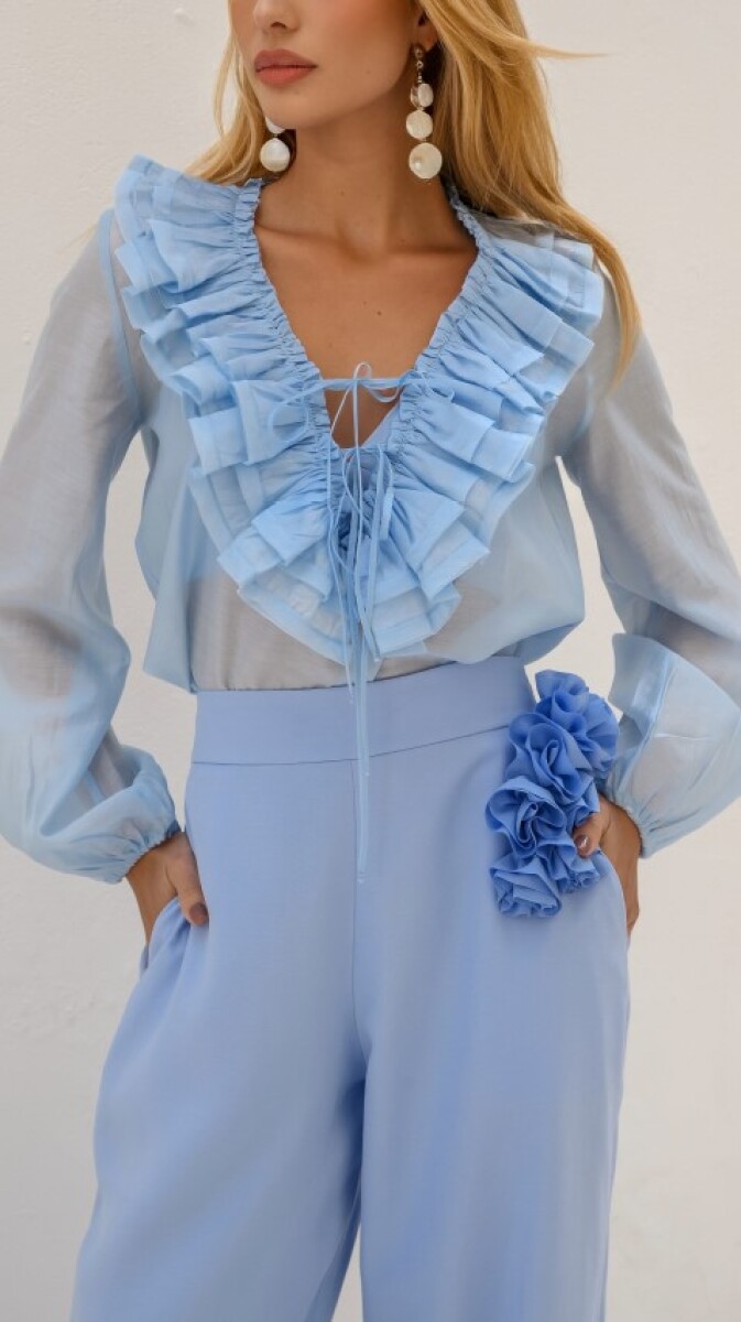 Blusa Vanessa - Celeste 