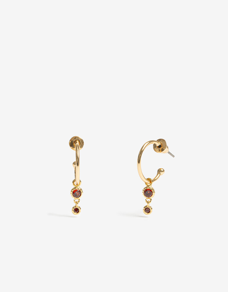 Aros Sets Cubic zirconia Set De Aros Con Cubic Zirconia - Dorado