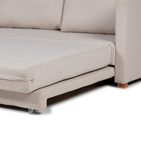 Sofá Cama Niki - Tela Microfibra 9901 (Soft Beige)