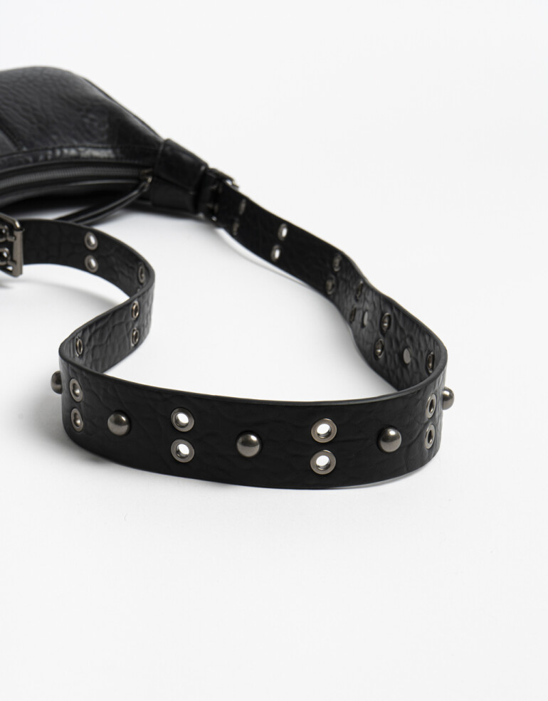 Bandoleras Bandolera Con Tachas Negra - Negro