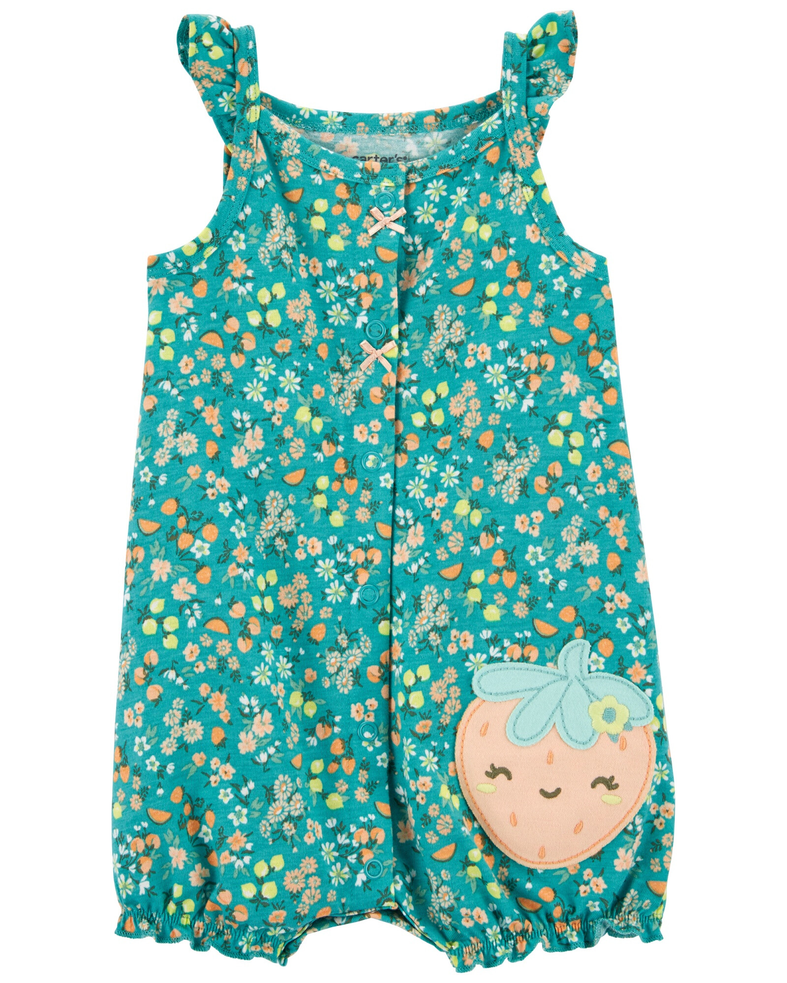 Monito bombachudo de algodón diseño floral Monito bombachudo de algodón diseño floral