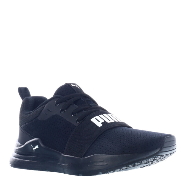 Championes Infantiles Puma Wired Run Kids Negro - Blanco