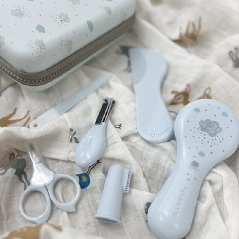 Set de manicura para bebé 6 piezas Celeste