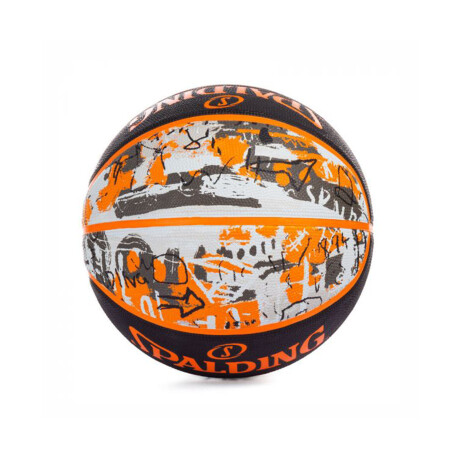 PELOTA GRAFFITE SPALDING White/Orange/Black