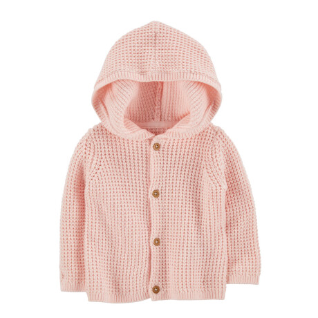 Saco de Punto Carters con Capucha y Botones ROSA