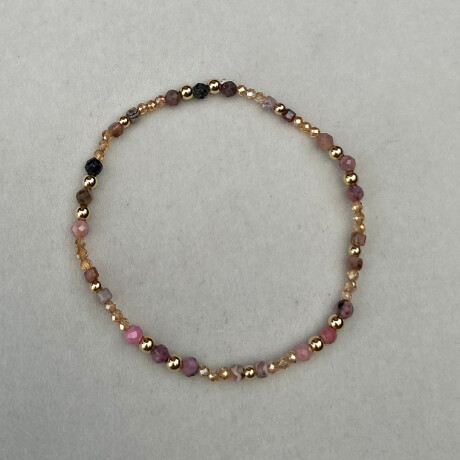 Pulsera MATILDE, Goldfilled, cristal y piedras naturales Pulsera MATILDE, Goldfilled, cristal y piedras naturales