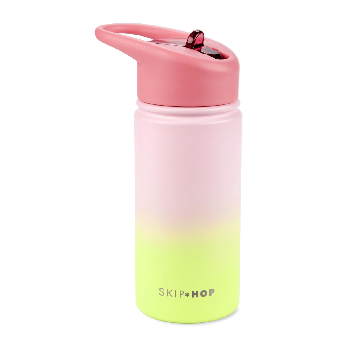 Botella Wander de acero inox. con sorbito Rosa Skip Hop 
