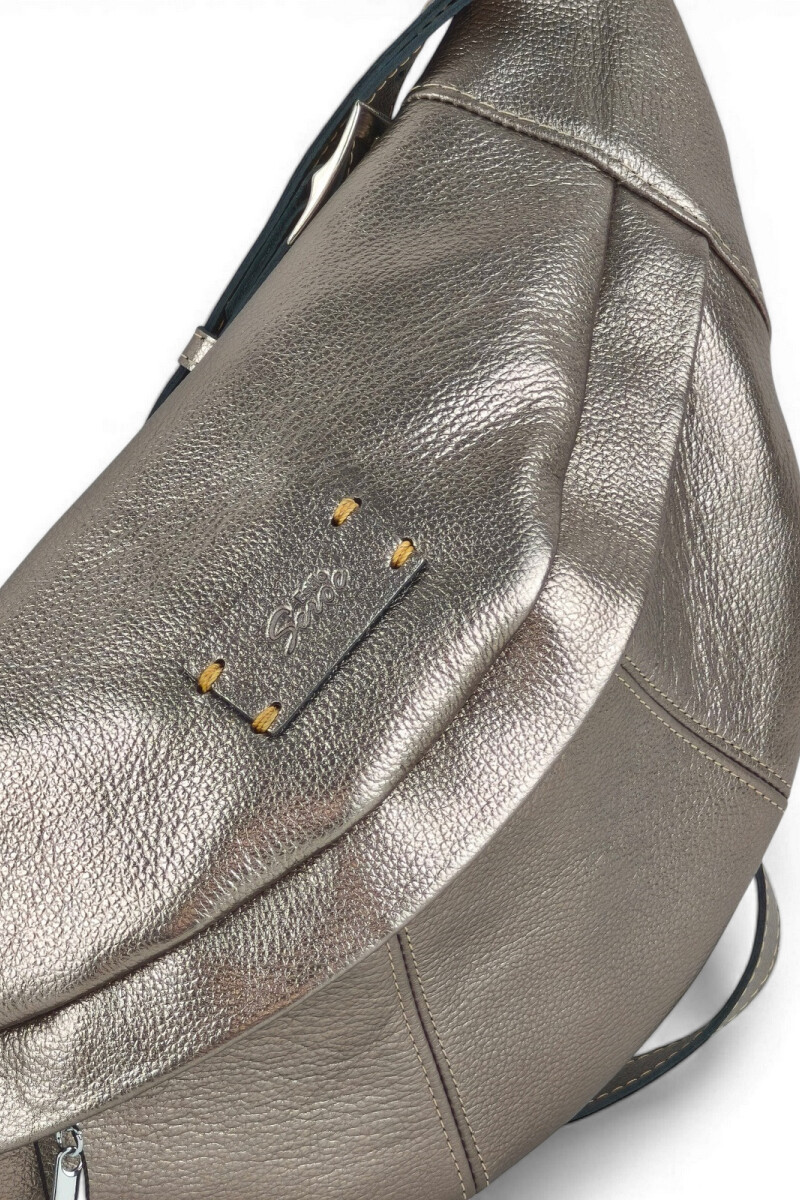 Riñonera Grande de Cuero Peltre