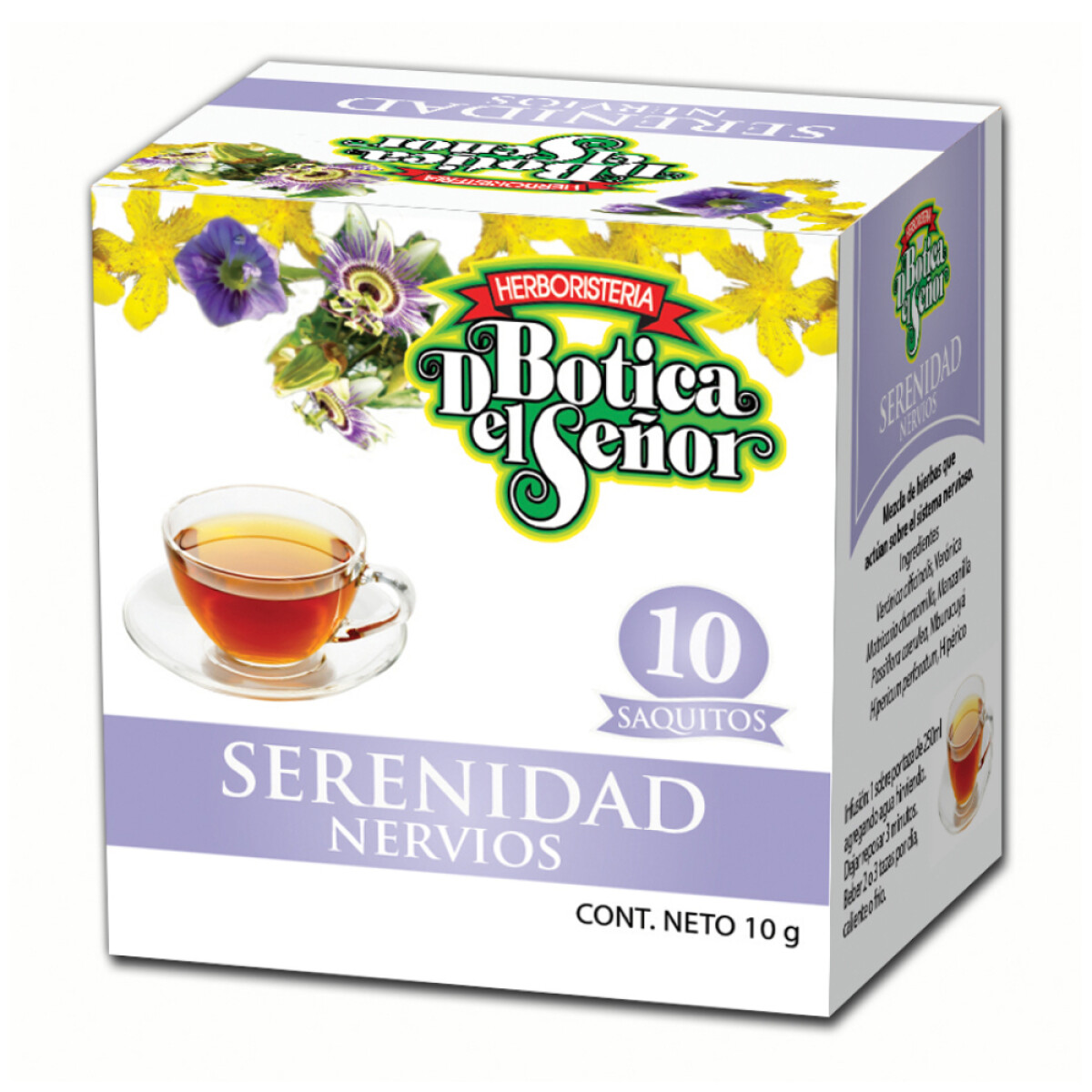 Té Serenidad Botica del Señor 10 Saquitos 