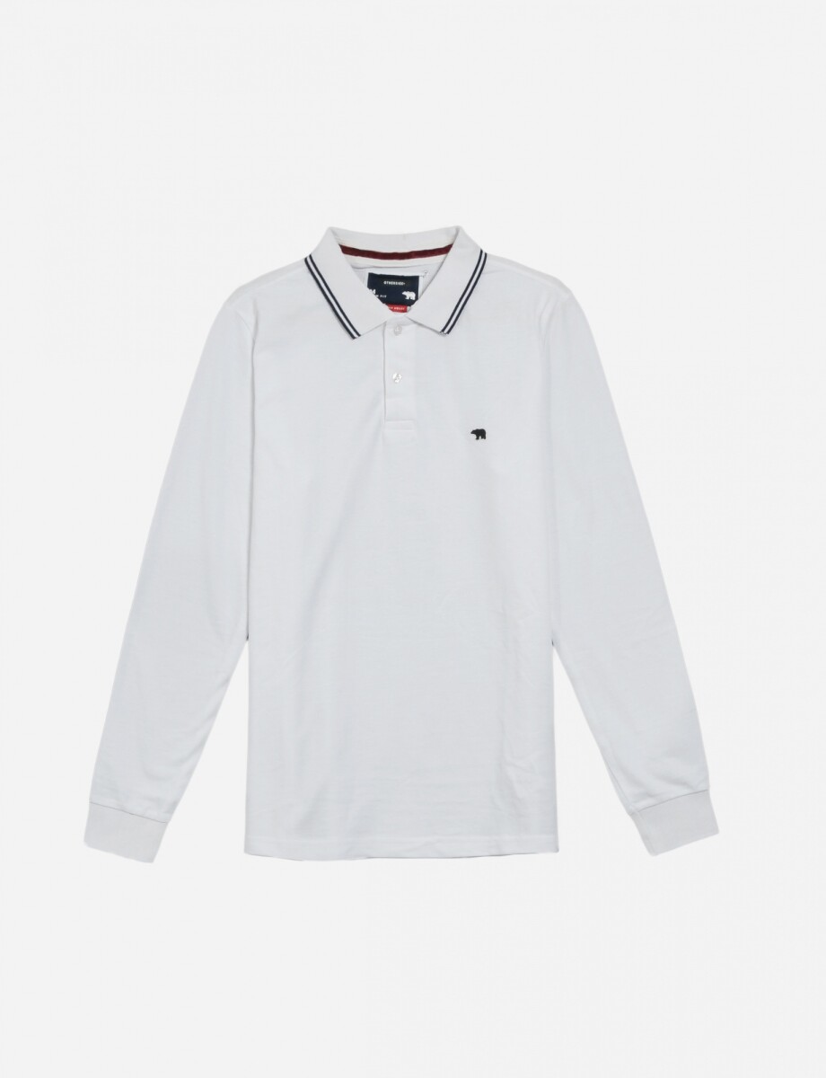 Remera polo m/l - Hombre - BLANCO 