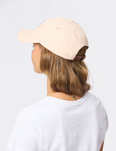 GORRO CON VISERA DE LONA Coral