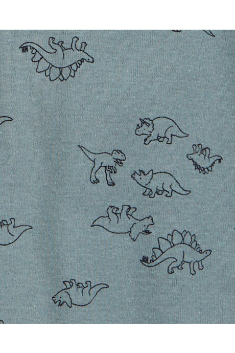 Pack cinco bodies de algodón, diseño dinos Sin color