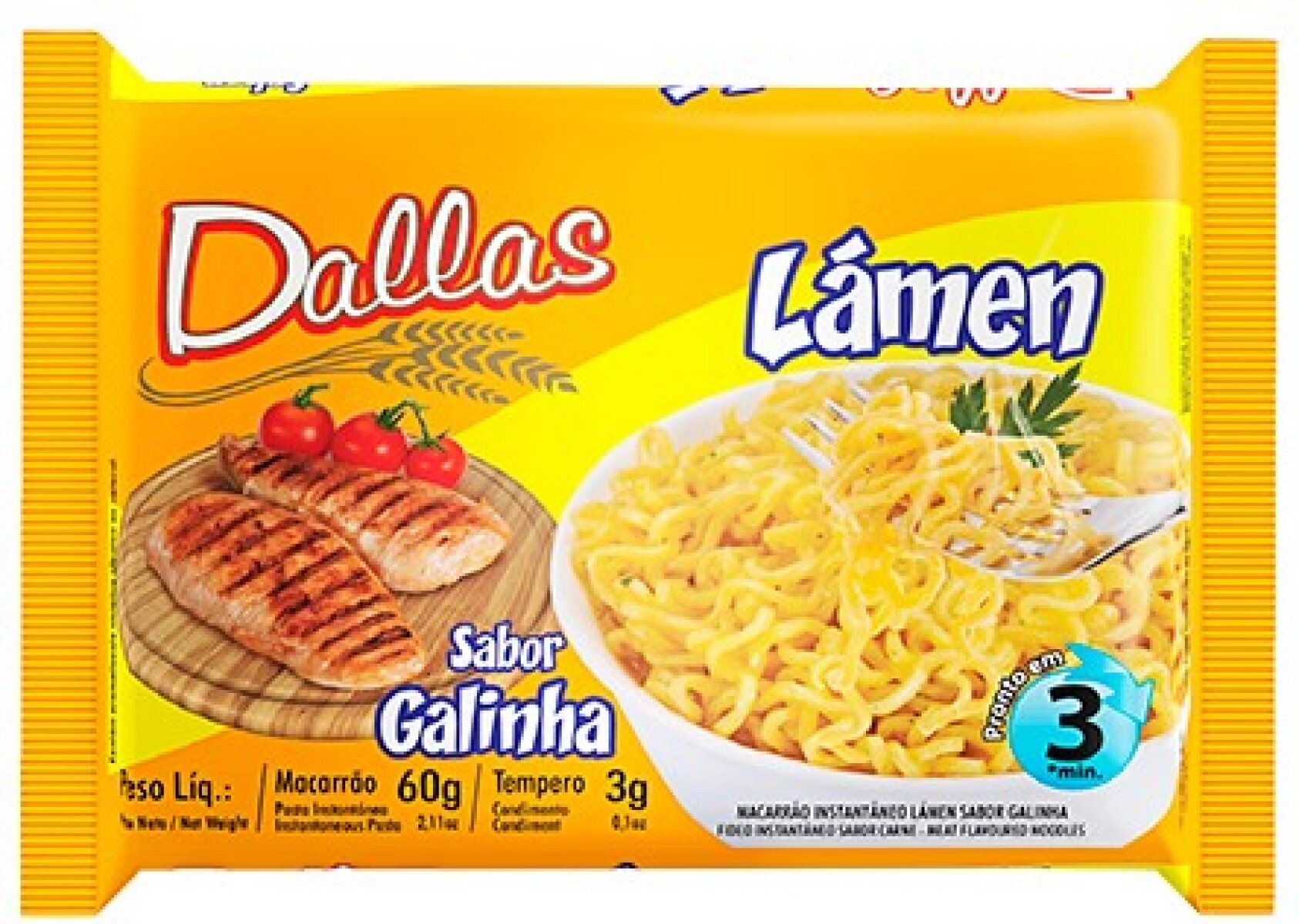 PASTA INSTANTANEA DALLAS 60G POLLO 