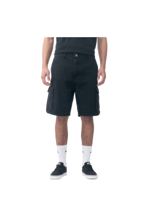 Quiksilver Shorts Cargo Denim Hombre - Negro Negro