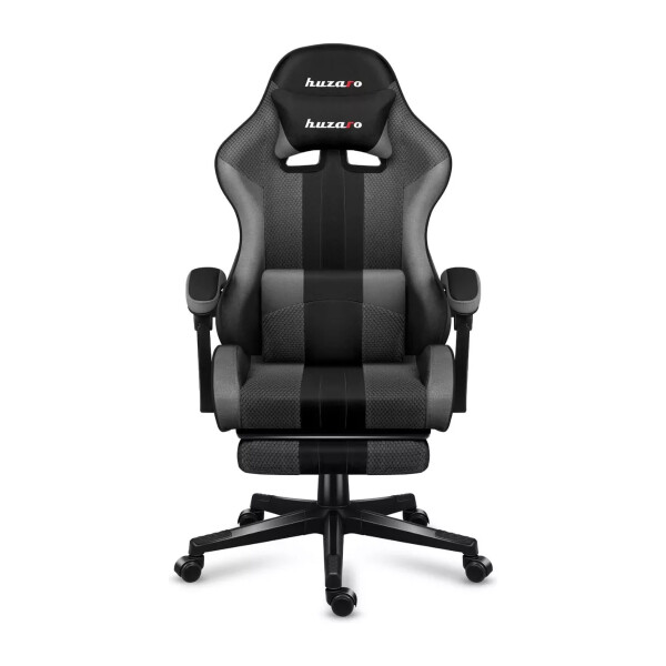 Silla Gamer Huzaro Hz Force 4.7 Con Reposapiés SILLA GAMER HUZARO HZ FORCE 4.7 GRIS