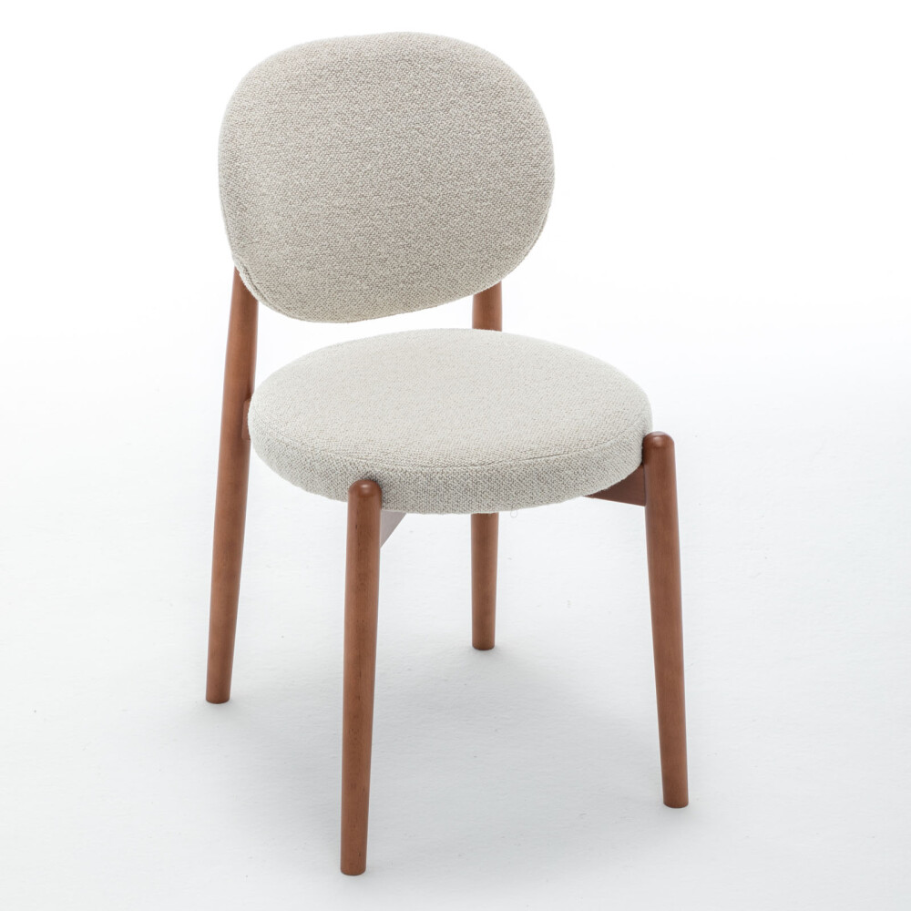 SILLA DE COMEDOR MADERA NATURAL-BEIGE MONZA