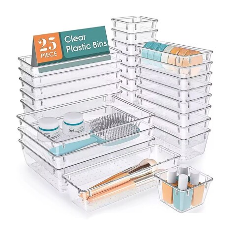 Set X 25 Organizador Contenedor Acrilico Maquillaje Apilable Set X 25 Organizador Contenedor Acrilico Maquillaje Apilable