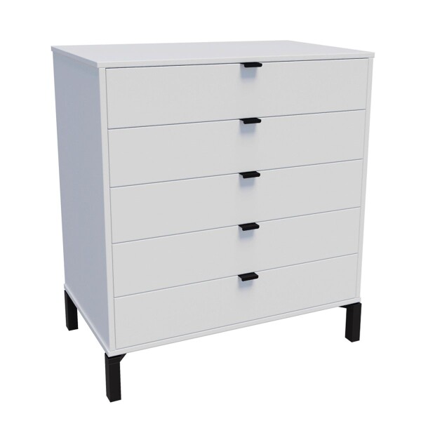 Cómoda Marden De 5 Cajones Vertical/ Blanco CóMODA MARDEN DE 5 CAJONES VERTICAL/ BLA