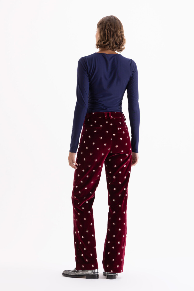 PANTALON CHARLOTTE Bordo
