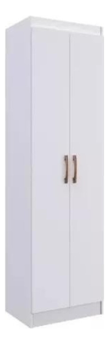 Armario Ropero Placard Multiuso 2 Puertas Cocina Baño Color Blanco Mundo Muebles - Blanco 