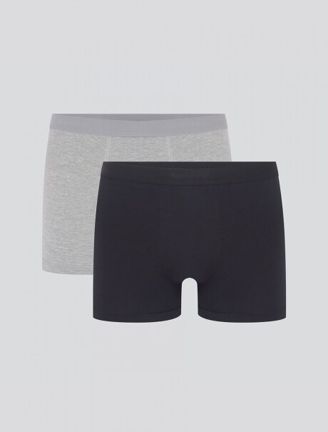 KIT CON 2 CALZONCILLOS BOXER LARGOS MULTICOLOR