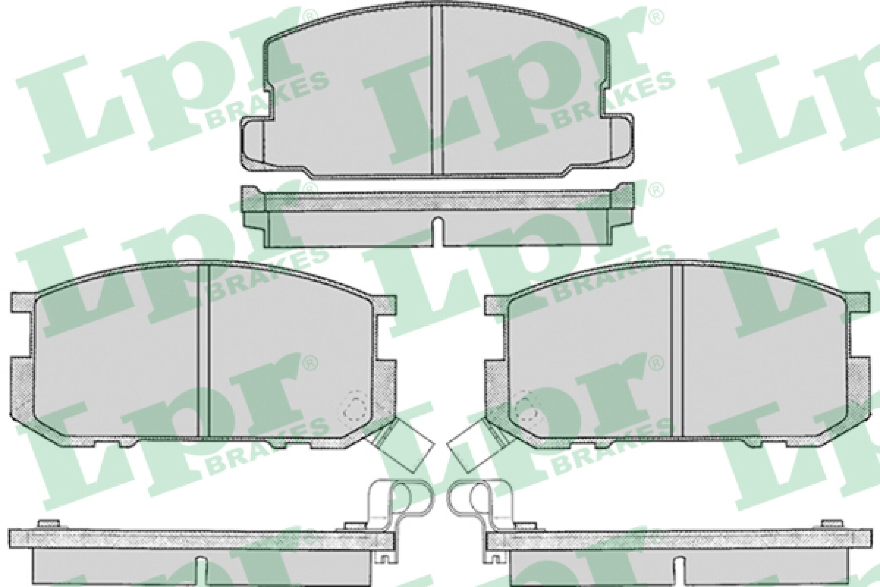PASTILLAS DE FRENO TOYOTA TOYOTA COROLLA 81-83 DEL.AKEBONO MYPD280 - 