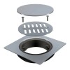 Rejilla acero inox. Bonomini 15x15 con tapa Rejilla Acero Inox. Bonomini 15x15 Con Tapa